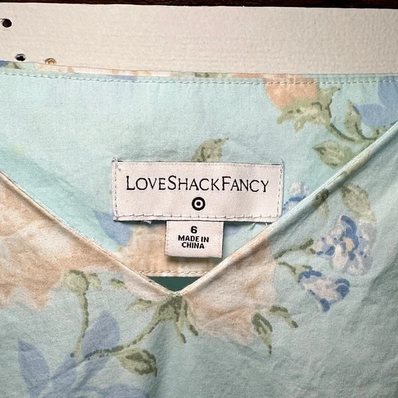 LoveShackFancy Estelle Puff Sleeve Floral Maxi Dress - Picture 2 of 13